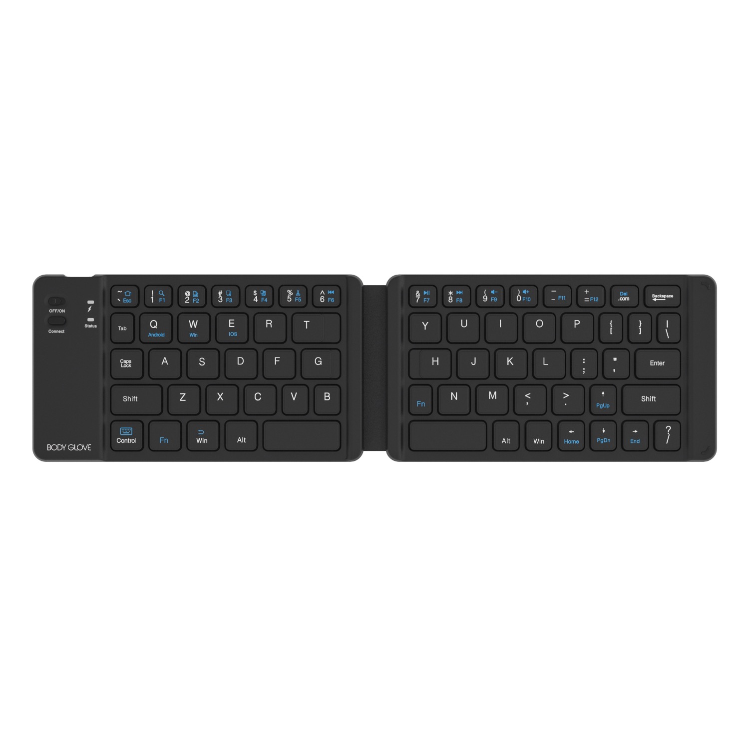 Body Glove Wireless Folding Soft Hinge Keyboard - Black
