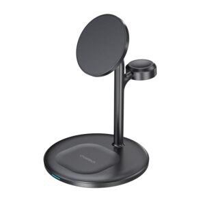 Choetech Fast Wireless 3 In 1 Magnetic Charging Stand T585-F 15W - Black