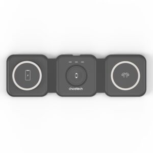 Choetech Foldable 3-in-1 Magnetic Wireless Travel Charger T588-F 15W - Black