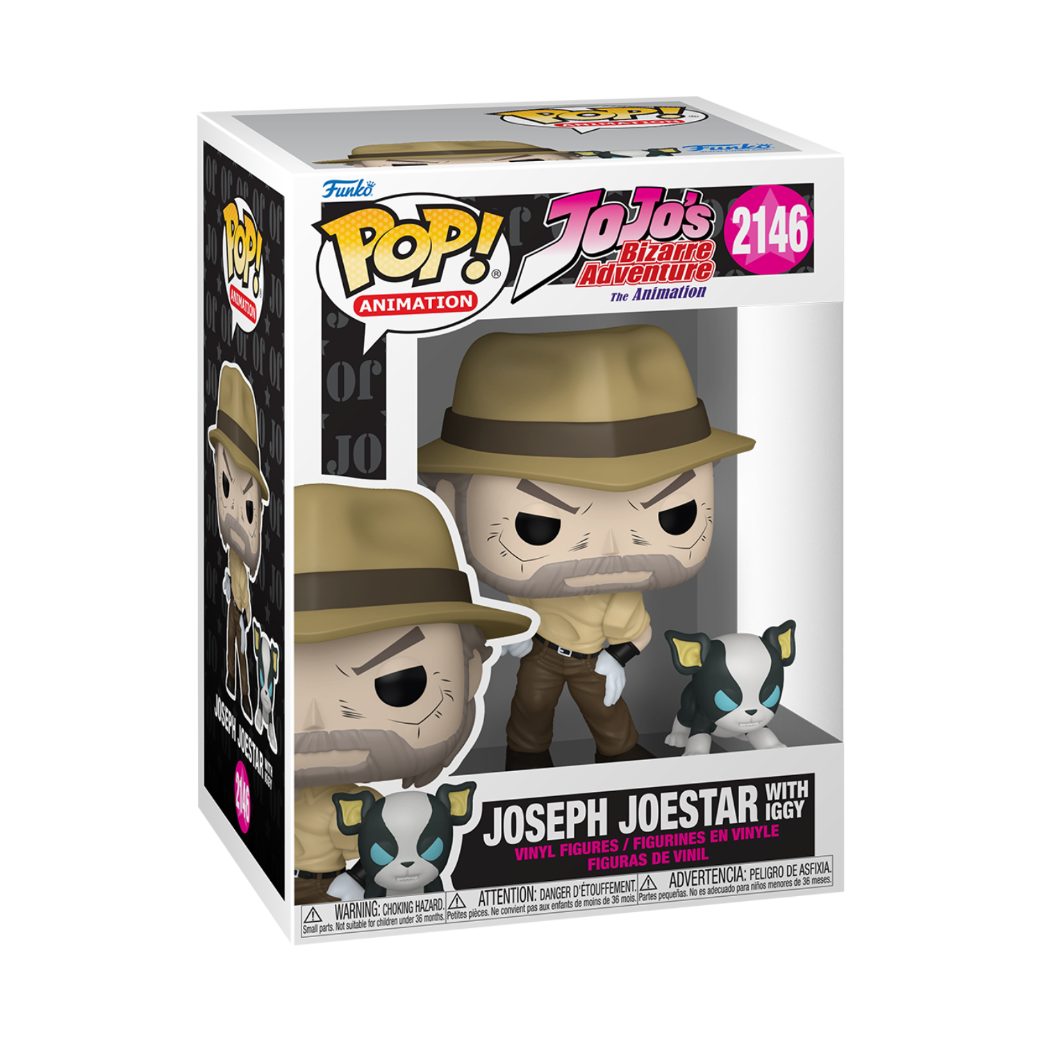 Funko Pop! Animation: Jojos Bizarre Adventure - Joseph Joestar With Iggy