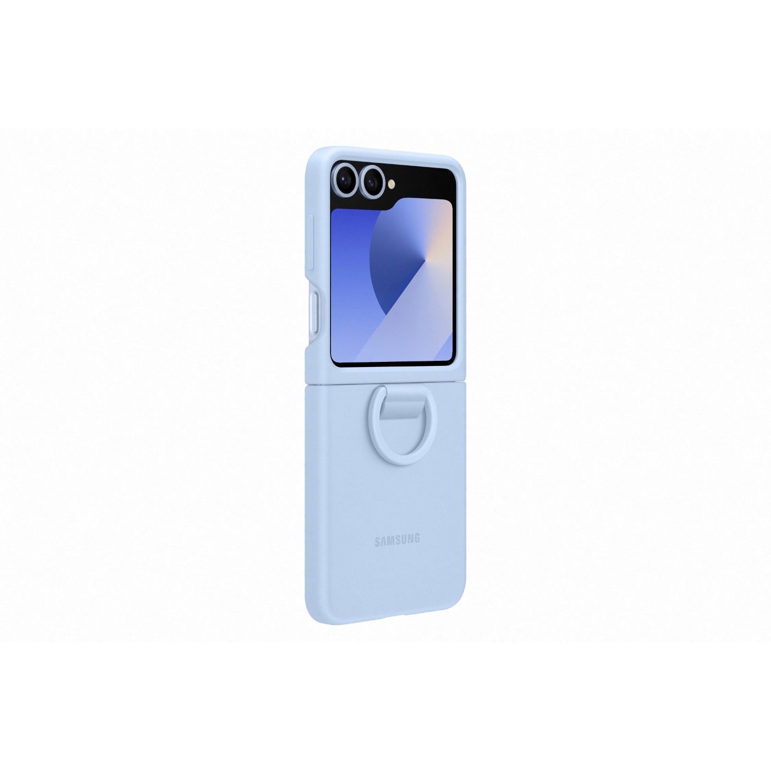 Samsung Silicone Cover With Ring - Samsung Galaxy Z Flip7 FE/Flip6 - Blue