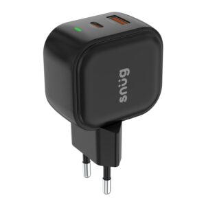 Snug 2 Port USB/Type C Wall Charger 35W - Black